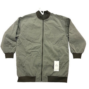 Lululemon Oversized Fit Non Stop Bomber Jacket Reversible Sage Olive Green Sz 6